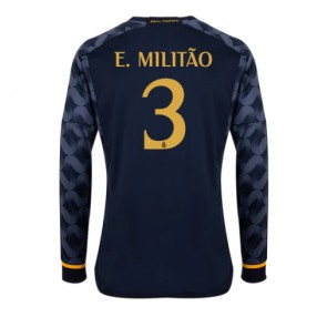 Real Madrid Eder Militao #3 Koszulka Wyjazdowych 2023-24 Długi Rękaw